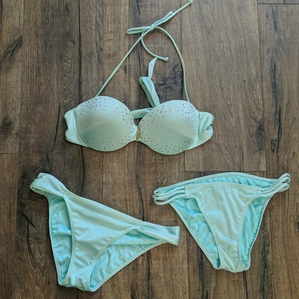 Victoria's secret Seafoam bikini bundle